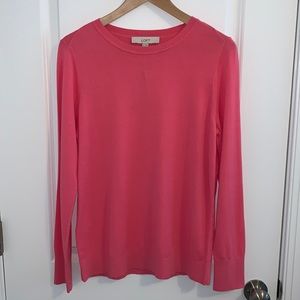 NWT LOFT lightweight pink sweater size M